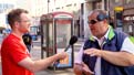 Ollie Smith speaks to workers on the streets of the City of London
